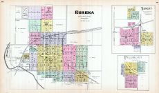 Eureka, Severy, Piedmont, Kansas State Atlas 1887